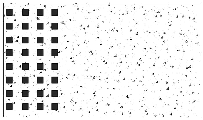 Exemple de schéma d'application correct selon ASTM C-840